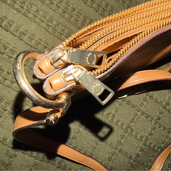 Coach Mia Tan Leather Crossbody Bag - Picture 3 of 6